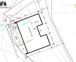 Stavebný pozemok s projektom na apartmánový dom Mýto Nízke Tatry