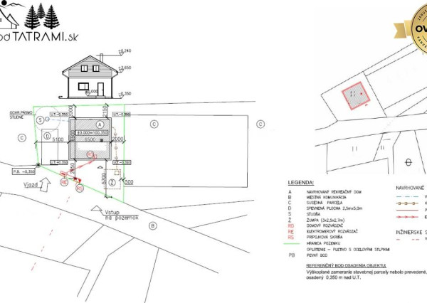 Stavebný pozemok s IS v lesnom prostredí Jarabá Nízke Tatry