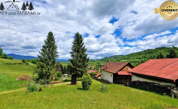 Chalúpka, polosamota, 1,9 ha pozemok, výhľad na Nízke Tatry  - fotografia 5